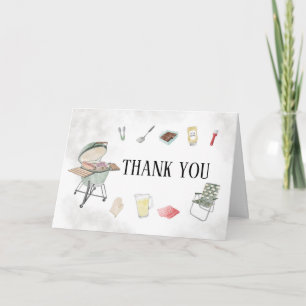 Bun och Burger Baby Shower Tack Kort