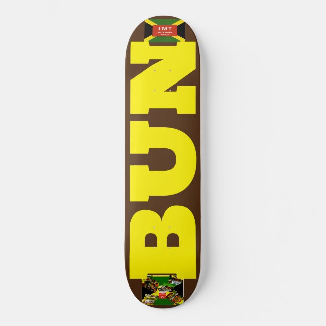 BUN. OFFICIELL 8 1/4-tums Skateboard-däck Mini Skateboard Bräda 18,5 Cm (Framsida)