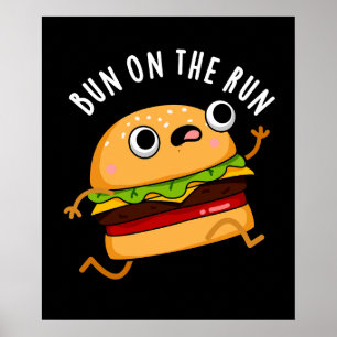 Bun på Springa-Mörken för livsmedelsrund BG Poster