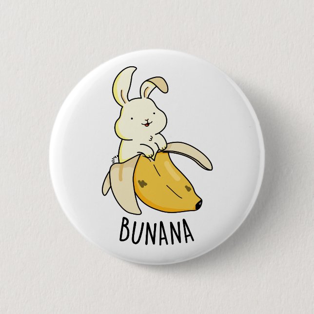 Bunana Funny Bunny i en Banana Pun Knapp (Framsida)