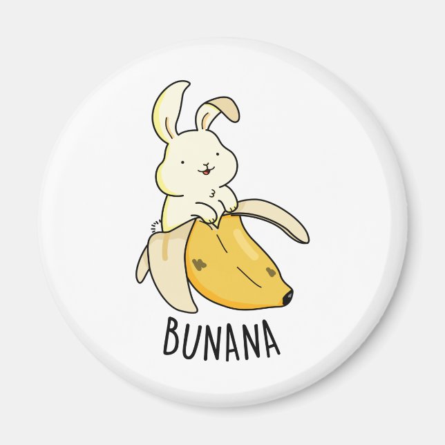 Bunana Funny Bunny i en Banana Pun Magnet (Framsidan)