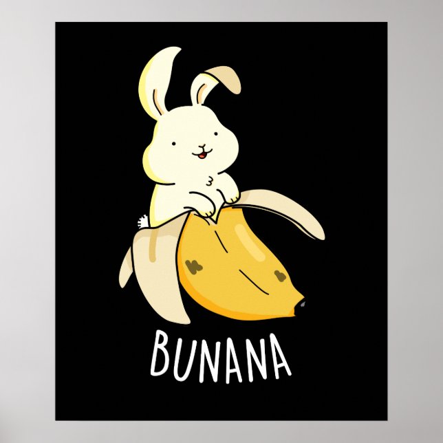 Bunana Funny Bunny i en Banana Pun-Mörk BG Poster (Framsidan)