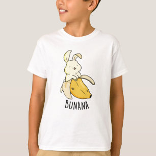 Bunana Funny Bunny i en Banana Pun T Shirt