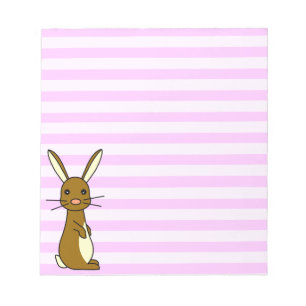 Bunbun - gulliga kaninrosarandar anteckningsblock
