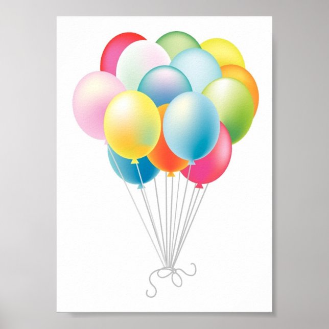 Bunch bröllop Balloons Poster (Framsidan)