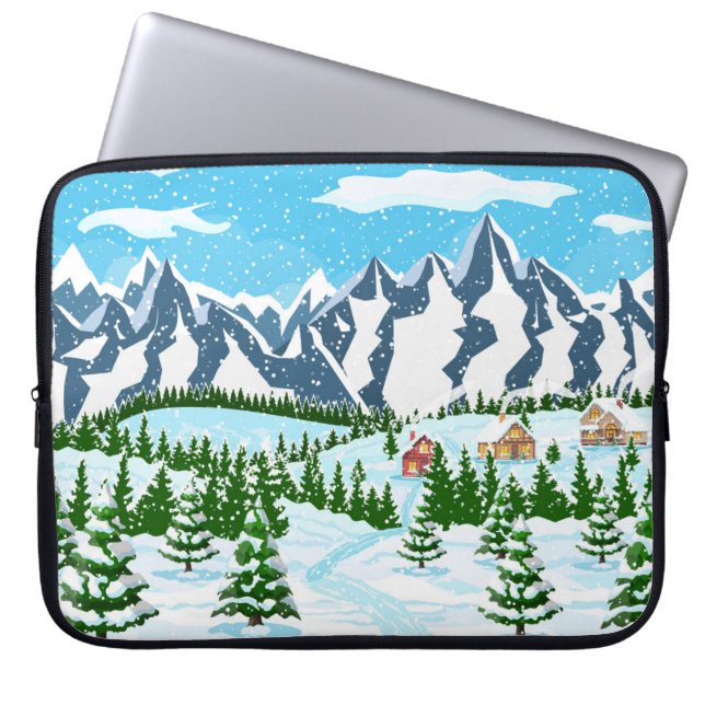 Bunch Flower med Colorful Digital Printing Backgr Laptop Fodral (Framsidan)