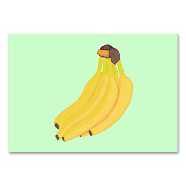 Bunch Gult Bananas Reading Flashcards for vuxnas Bordsnummer (Framsidan)