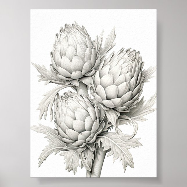 BUNCH OF ARTICHOKES POSTER (Framsidan)