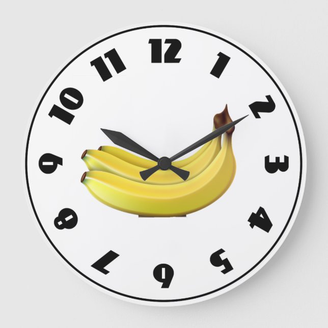 Bunch of Bananas Clock Stor Klocka (Framsida)