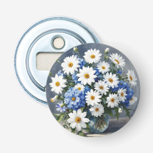 Bunch of Flowers Elegant Daisys Watercolor Flasköppnare