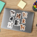 Bunch of Pudel Klistermärken<br><div class="desc">Den här designen skapades genom digital grafik. Det kan vara personlig genom att välja det andra alternativet för anpassning. Kontakta mig på colorflowcreations@gmail.com om du vill ha denna design på en annan produkt. Se fler av mina skapelser eller följ mig på www.facebook.com/colorflowcreations,  www.instagram.com/colorflowcreations,  www.twitter.com/colorflowart och www.pinterest.com/colorflowcreations.</div>