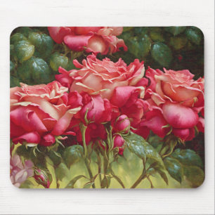 Bunch of Röd ros Whimsical Art Mouse Pad Musmatta