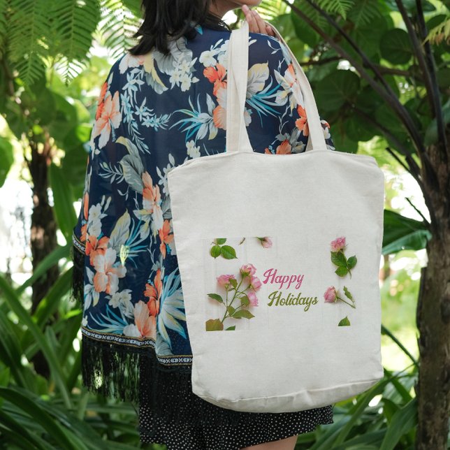 Bunch of rosa ros Tote Bag Tygkasse (Bunch of pink roses Tote Bag
)
