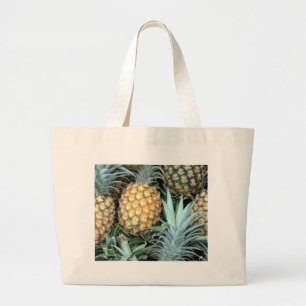 Bunch of Tropical Hawaiian Pineapples Jumbo Tygkasse