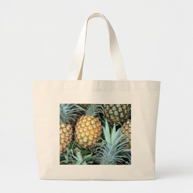 Bunch of Tropical Hawaiian Pineapples Jumbo Tygkasse (Framsidan)