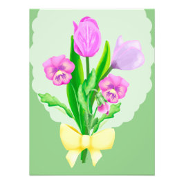 Bunch of Vår blommor 2 Fototryck