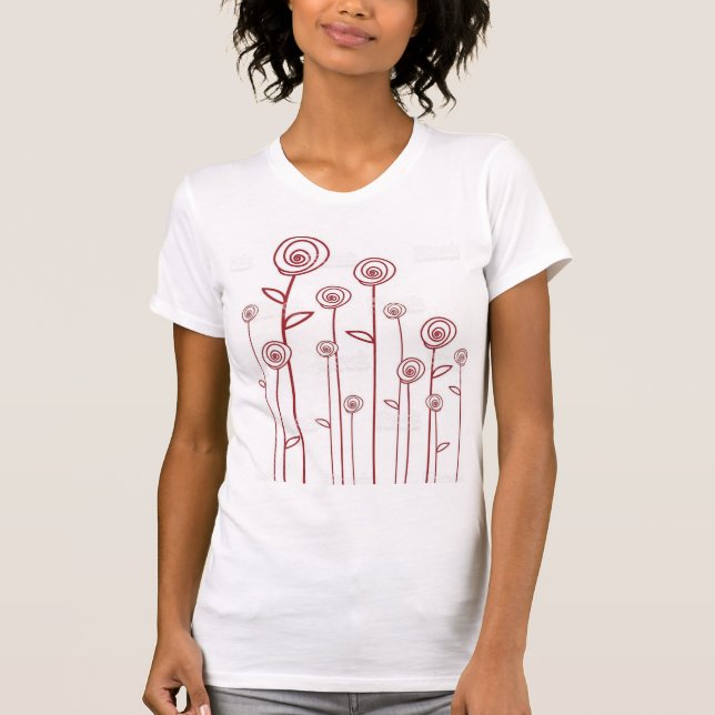 Bunches of Flowers Tee Shirt (Framsida)