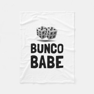 Bunco Babe Dice Fleecefilt