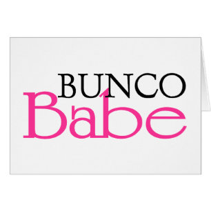 Bunco Babe Hälsningskort