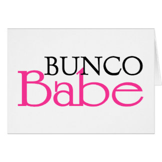 Bunco Babe Hälsningskort