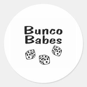 Bunco Babes Runt Klistermärke