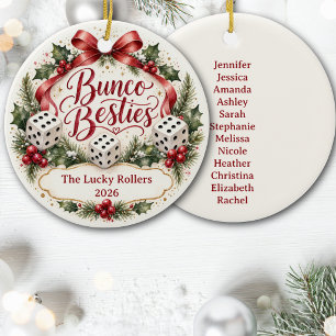 Bunco-bästisar Julgransprydnad Keramik
