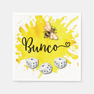 Bunco Bee Dice Party Pappersservett