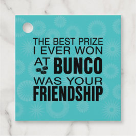 Bunco Best Award Vänskap Dice Gåvor Etiketter