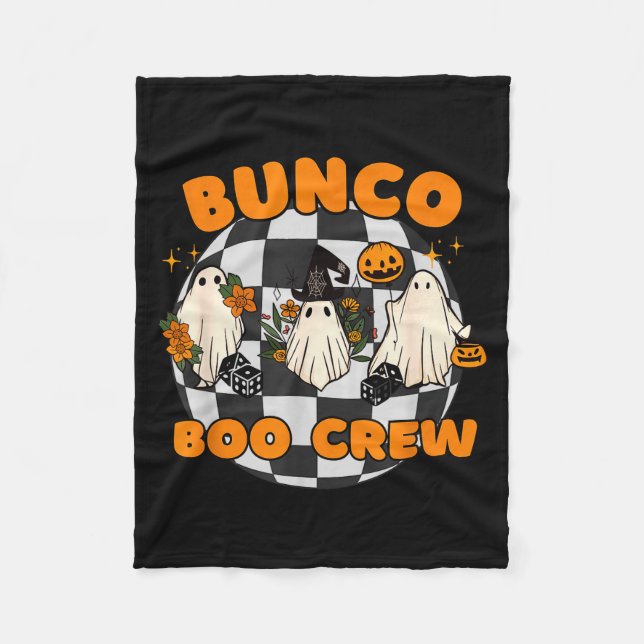 Bunco Boo Crew Bunco Halloween Tärningar  Fleecefilt (Framsidan)