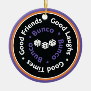 Bunco Bra Friends - Lila Julgransprydnad Keramik