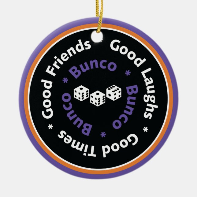 Bunco Bra Friends - Lila Julgransprydnad Keramik (Framsidan)