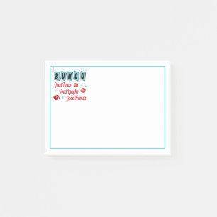 Bunco Bra Times Bra Friends Retro Dice Post-it Block