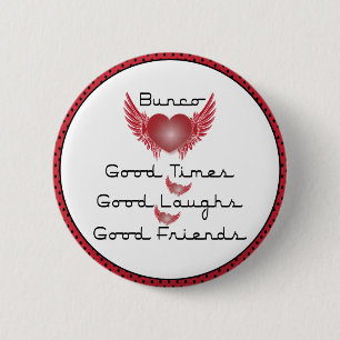 Bunco - Bra Times, Laughs, Friends - Retro Heart Knapp