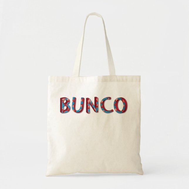 Bunco brev med buncotärning tygkasse (Framsidan)