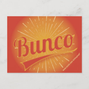 Bunco Burst-inbjudan Inbjudan Vykort