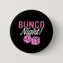 Bunco Button Party favors Raffle-priset Bunco Natt