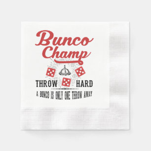 Bunco Champ Party Napkins Pappersservett