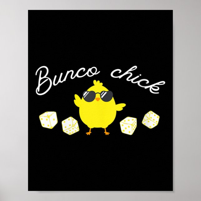 Bunco Chick Påsk Vår Bunco Dice Poster (Framsidan)