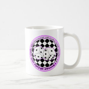 Bunco chickrulle med den - lilor kaffemugg