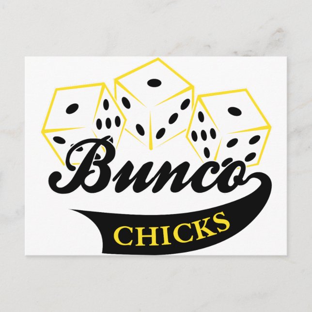Bunco Chicks Vykort (Framsida)