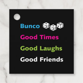 Bunco Dice Bra Times Bra Friends Gift Namn bricka Gåvor Etiketter