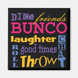 Bunco Dice Friends Magnet