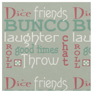 Bunco Dice Friends Red,Grönt,White Tyg