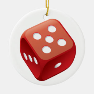 Bunco Dice Game Julgransprydnad Keramik