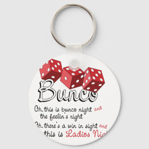 Bunco Dice Game Nyckelring