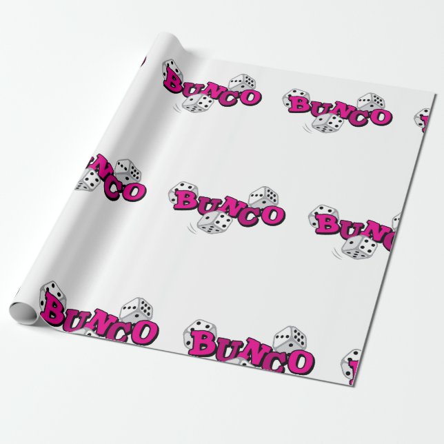 Bunco Dice Game Presentpapper (Utrullad)