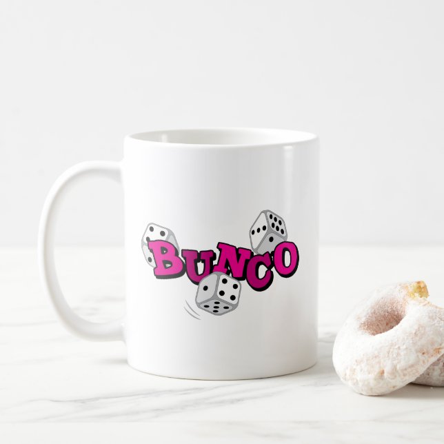 Bunco Dice-spel Kaffemugg (Med munk)