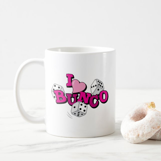 Bunco Dice-spel Kaffemugg (Med munk)