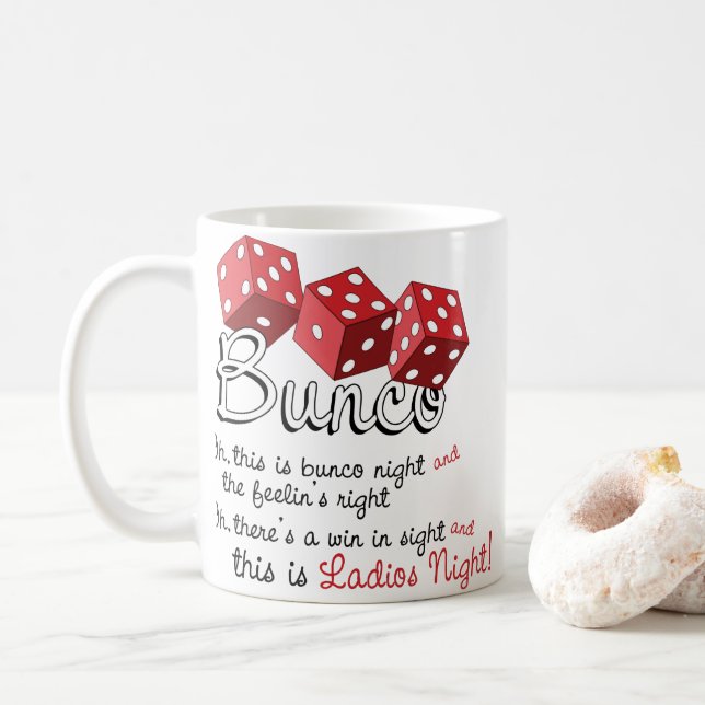 Bunco Dice-spel Kaffemugg (Med munk)