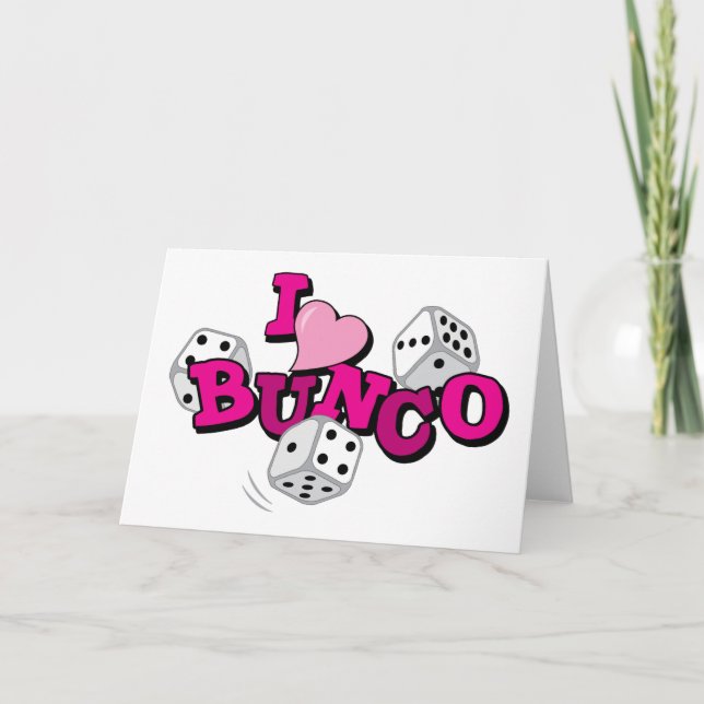 Bunco Dice-spel Kort (Framsida)